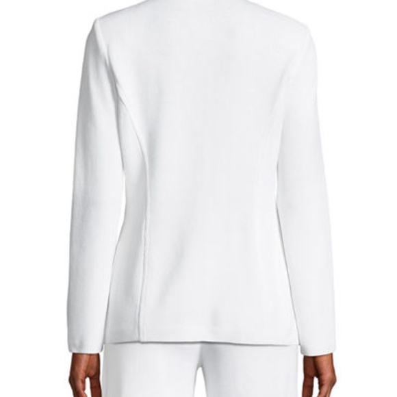 St. John Santana Knit Blazer W/ Pocket Flap Detail - Picture 4 of 5